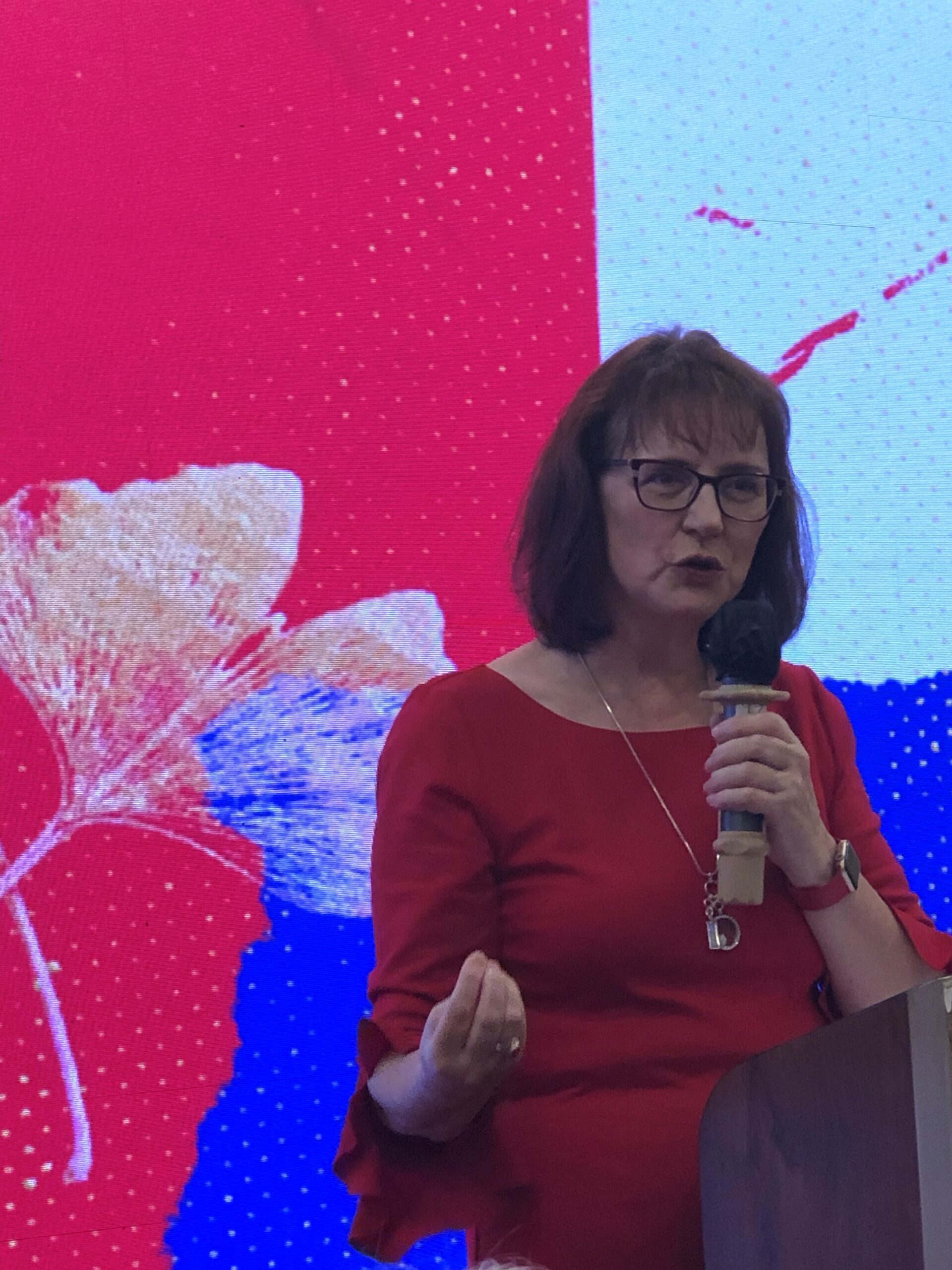 Lisa speaking
